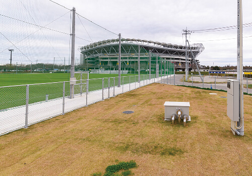 サッカー場／芝散水用貯水槽