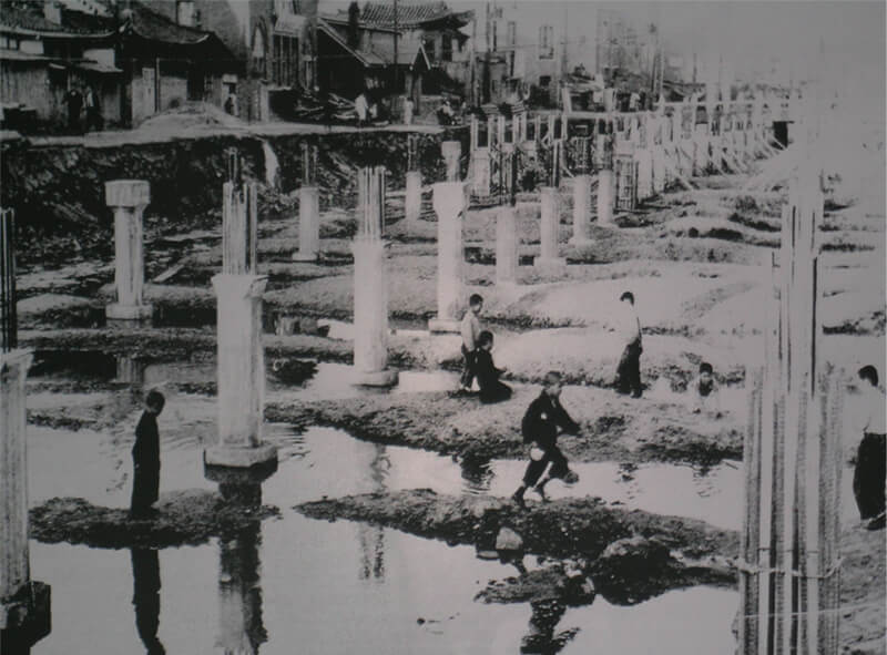 1958年～蓋掛け工事